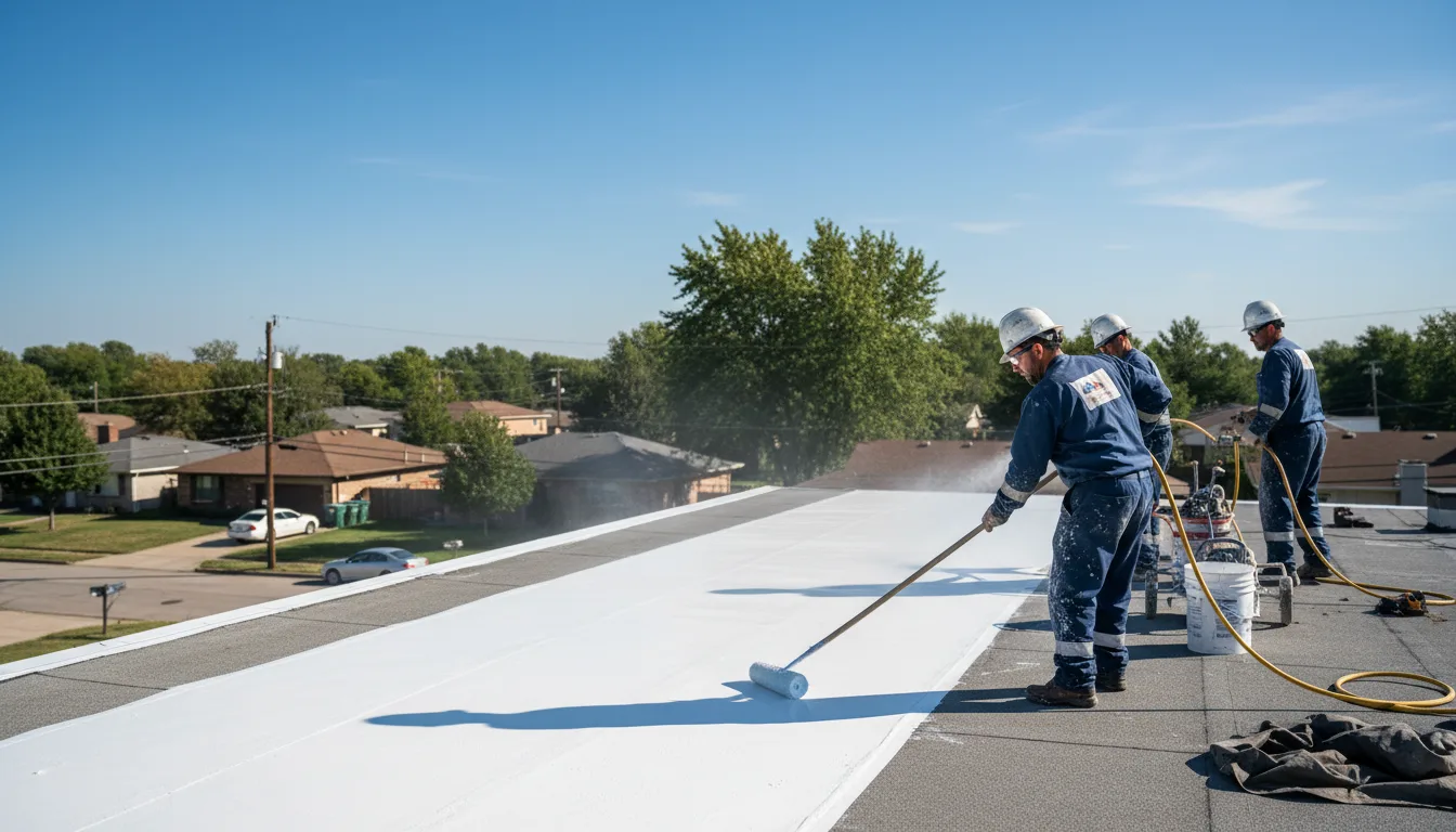 Commercial roof coating in Kane, IL near me